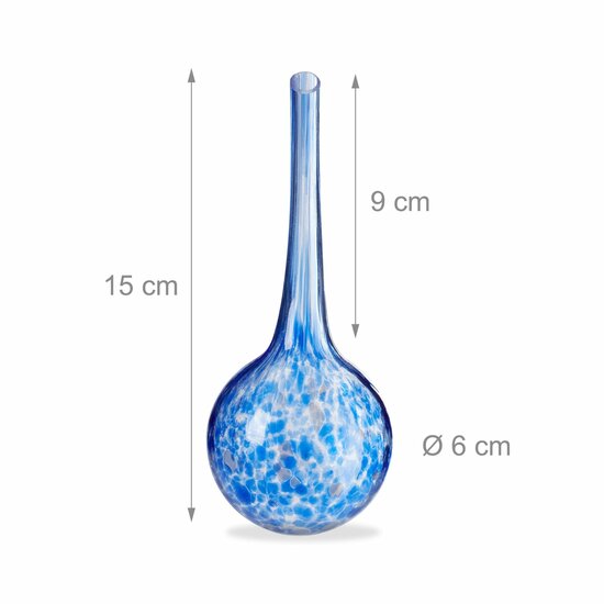 Waterdruppelaar Voor Planten - 2 Stuks - Blauw - Glas