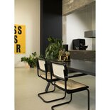 Workliving - Bas Eetkamerstoel - Rotan Design Zwart