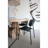 Workliving - Bianca Eetkamerstoel - Houten Design Zwart Eiken