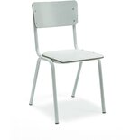 Workliving - School Eetkamerstoel - Houten Design Wit