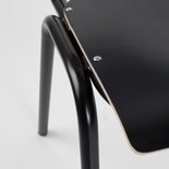 Workliving - School Eetkamerstoel - Houten Design - Zwart