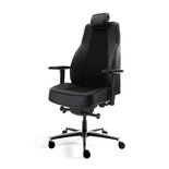 Workliving Delta-3 Mirage En Leer - Ergonomische 24-Uurs Bureaustoel